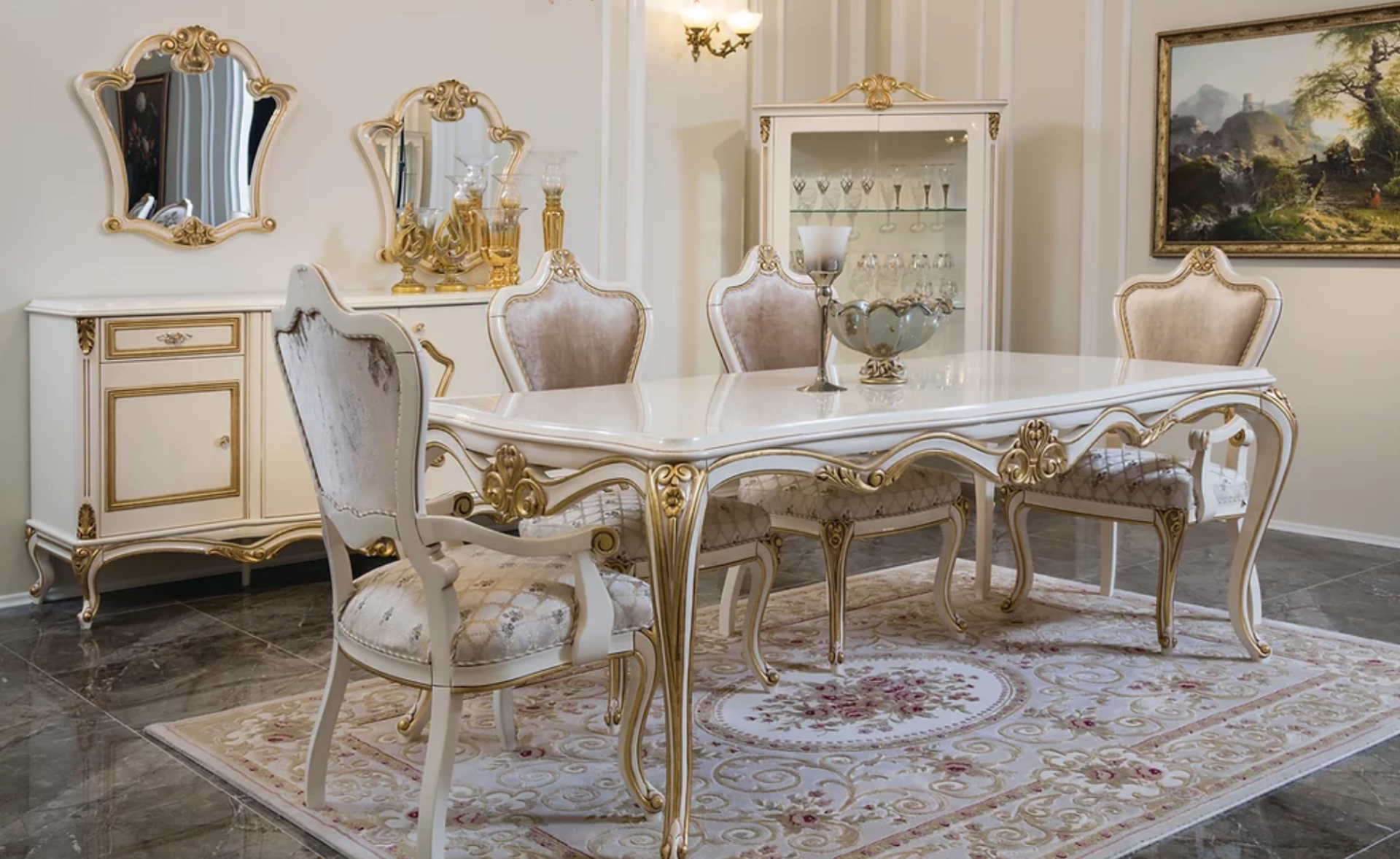 19 FLORENCE Exclusieve Klassieke Barok Woonkamer Meubels - Klassiek - Meubels | Stijlvol Inrichten Luxe Interieur