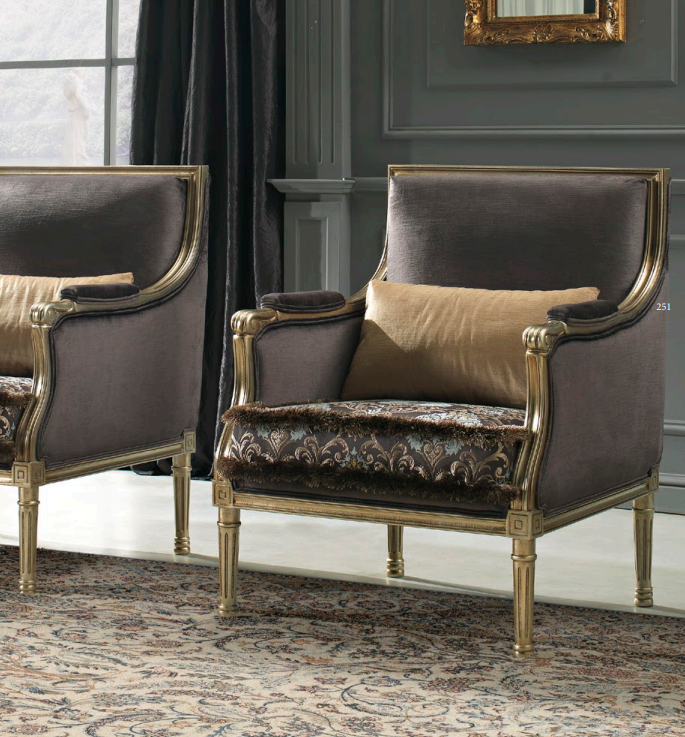 41 CLASS Italiaanse Luxe Klassieke Fauteuil - fauteuils - Woiss Meubels | Stijlvol Inrichten voor Interieur