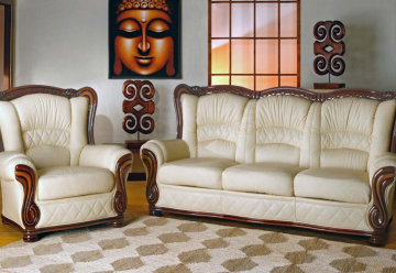 Model ZARA, Echte Italiaanse Leren Bankstel Stijlvol Interieur Ideeën