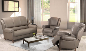 Model BARRY, Echte Italiaanse Leren Bankstel Stijlvol Interieur Ideeën