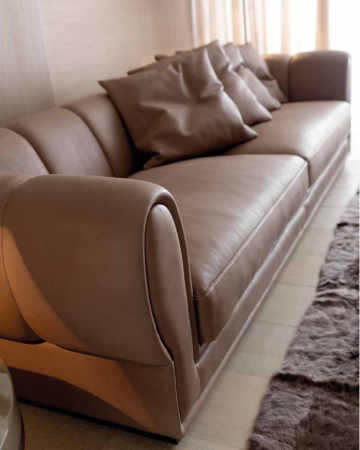 Model HECTOR, Stijlvol Cognac Leer Italiaanse Bankstel Inrichting Ideeën