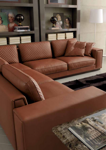 Model MARCEL, Chique Cognac Leer Bank Interieur Advies