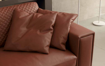 Model MARCEL, Chique Cognac Leer Bank Interieur Advies