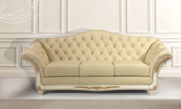 Model CALIPSO, Chique Klassieke Leer Bank Interieur Ideeën