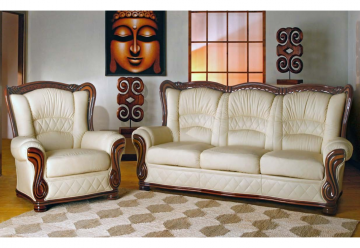 Model ZARA, Echte Italiaanse Leren Bankstel Stijlvol Interieur Ideeën