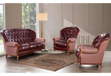 Model YORK, Echte Italiaanse Leren Bankstel Stijlvol Interieur Ideeën