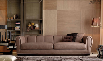 Model HECTOR, Stijlvol Cognac Leer Italiaanse Bankstel Inrichting Ideeën