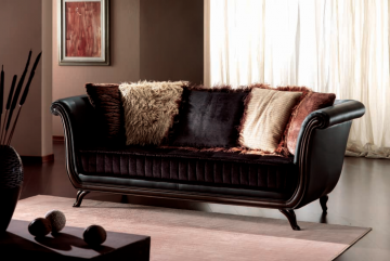 Model KLIMT, Chique Luxe Leren Bankstellen Inrichting Ideeën