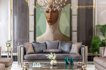 Klassieke Barok Bankstel voor Stijlvolle Uitstraling en Luxe Interieur