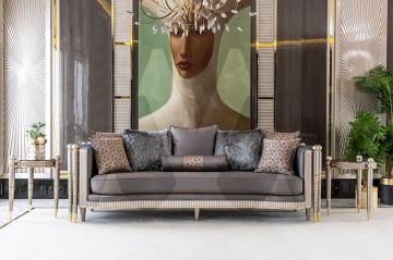 Klassieke Barok Bankstel voor Stijlvolle Uitstraling en Luxe Interieur