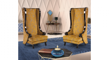 Model NABILA, Exclusieve Huis Interieur met Luxeuze Design Bankstel