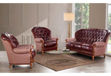 Model YORK, Echte Italiaanse Leren Bankstel Stijlvol Interieur Ideeën