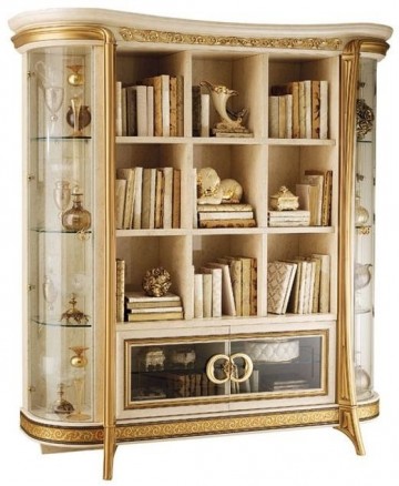 3 arredoclassic melodia golden italian bookcase