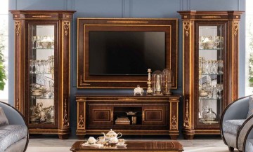 3 arredoclassic modigliani mahogany italian composition tv set