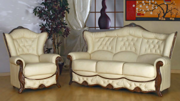 Echte Leren Bankstel