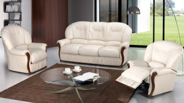 Model SUSY, Luxe Leren Bankstel voor Stijlvol Interieur