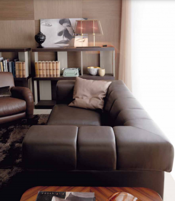 Model HECTOR, Stijlvol Cognac Leer Italiaanse Bankstel Inrichting Ideeën