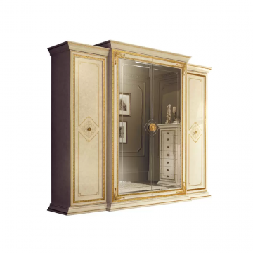 Model LEONARDO, Goudtinten Interieur Ideeën voor Luxe Slaapkamer