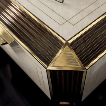 Adora interiors diamante collection buffet corner detail 1