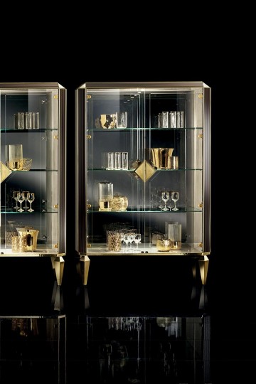 Adora interiors diamante collection two doors display cabinets 0