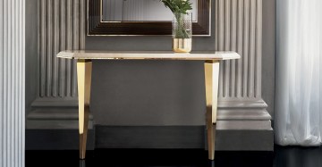 Adora interiors diamante collection upholstered consolle main 1