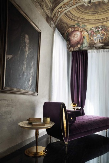 Luxe Italiaanse Arredo Classic Bankstel Set met Heldere Stof 