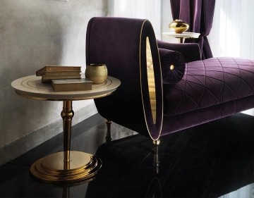 Luxe Italiaanse Arredo Classic Bankstel Set met Heldere Stof 