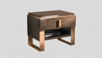 Model ESSENZA, Marmer Deco Interieur Goud Tinten Slaapkamer 