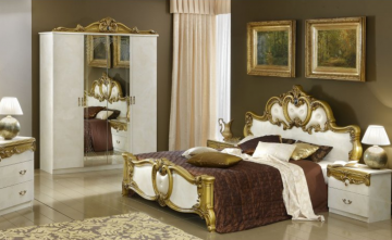 BAROCO, Klassieke Gouden Barok Slaapkamer Luxe Interieur