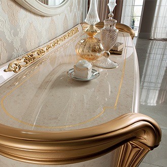 Arredoclassic melodia dining buffet oval golden top o