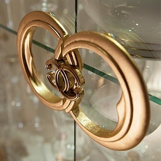 Arredoclassic melodia dining cabinet gold handle sg