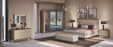 Camera da letto con armadio linea