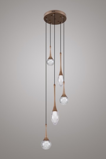 Crystal bubble 5 rond bz d250h1500 off