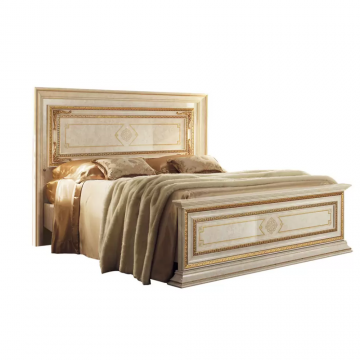 Model LEONARDO, Goudtinten Interieur Ideeën voor Luxe Slaapkamer