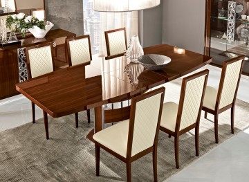 Dining room furnituremodern dining setsroma walnut camelgroup italyside8