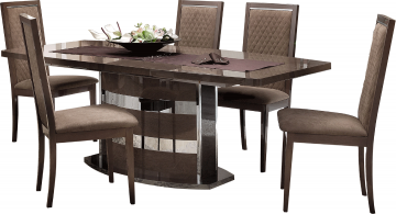 Dining room furnituremodern formal dining setsplatinum slim diningside11211