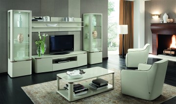 Grace Woonkamer Hoogglans Witte Modern Woonkamer