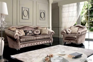 GRETA BANKSTEL Klassieke romantische stoffen hoekbanken bankstellen