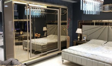 Model ASIYAN, Luxe Gespiegelde Interieur Slaapkamer 