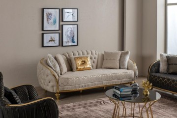 Klassiek interieur en klassieke bankstellen