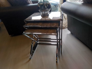 Bijzettafel van Echte Marmer