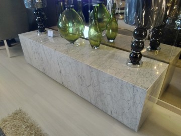 Marble Block TV Kast van Echte Marmer