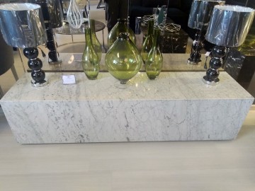 Marble Block TV Kast van Echte Marmer