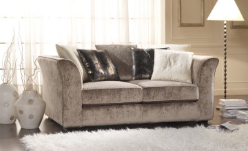 KEMPO Stoffen bankstel hoekbank loungebank met Hocker