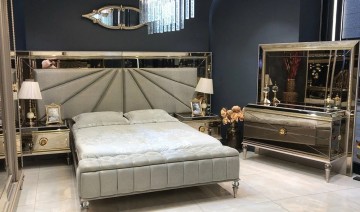 Model ASIYAN, Luxe Gespiegelde Interieur Slaapkamer 