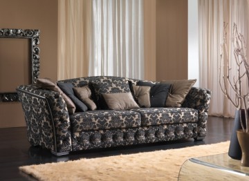 LIVING luxe engelse stijl comfortabele stoffen bankstel