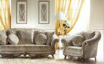 MARYLIN Klassiek barok sijl stoffen banken bankstellen