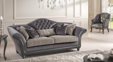 Model logo luxe uitstraling met stijlvol interieur bankstel