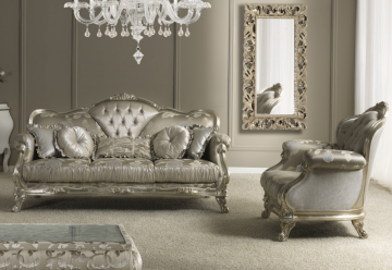 Model naif luxe interieur met exclusieve ontwerp klassieke bankstel