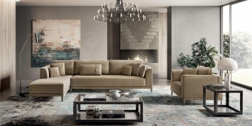 Model MOOD, Italiaanse Stoffen Stijlvol Bankstel 